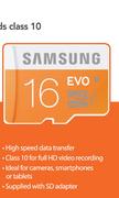 Samsung 64GB Micro SD Evo Cards Class 10