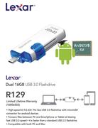 Lexar Dual 16GB USB 3.0 Flashdrive