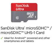 SanDisk 16GB Ultra MicroSDHC/MicroSDXC UHS-1 Card