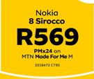 Nokia 8 Sirocco LTE-On MTN Made For Me M