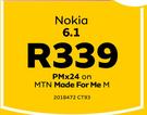Nokia 6.1 LTE-On MTN Made For Me M