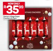Santa's Village Paper Crackers 6 Pack