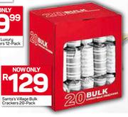 Santa's Village Bulk Crackers 20 Pack