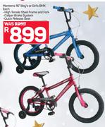 Monterra 16" EVA Boy's Or Girl's BMX-Each