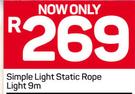 Simple Light Static Rope Light 9m