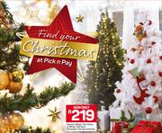 Santa's Village 1.5m Green Or White Tree(Excludes Tree Decorations)-Each