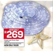 Simple Light Static Rope Light 9m