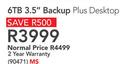 Seagate 6TB 3.5" Backup Plus Desktop