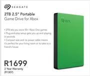 Seagate 2TB 2.5" Portable Game Drive For Xbox