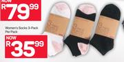 Womens Socks 3 Pack-Per Pack
