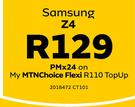 Samsung Z4 LTE-On My MTNChoice Flexi R100 TopUp