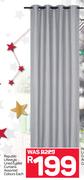 Republic Lifestyle Lined Eyelet Curtains Assorted Colours-Each