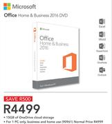 Microsoft Office Home & Business 2016 DVD