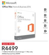 Microsoft Office Mac Home & Business 2016