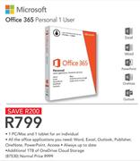 Microsoft Office 365 Personal 1 User