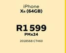Apple iPhone XR 64GB LTE-On 3GB Data