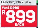 Xbox One Call Of Duty Black OPS 4-Each