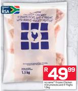 No Name Frozen Chicken 4 Drumsticks And 4 Thighs-1.5Kg