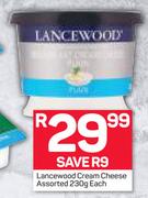 Lancewood Cream Cheese Assorted-230g Each
