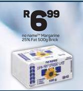 No Name Margarine 25% Fat-500g Brick
