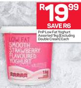 PnP Low Fat Yoghurt Assorted (Including Double Cream)-1Kg Each