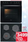 Defy Black Oven and Hob Set DCBOO6