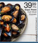 Cape Point Half-Shell Mussels-400g