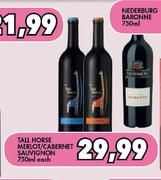 Tall Horse Merlot / CaberNet Sauvignon-750ml Each
