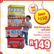 Kids Storage Box With Seat 49x31x31cm-Each