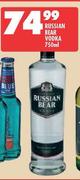 Russian Bear Vodka - 750ml
