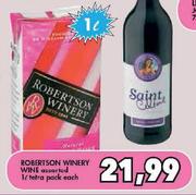 Robertson Winery Wine Assorted Tetra Pack-1L 