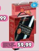 Robertson Winery Smooth Dry Red / Natural Sweet Rose Wine Box-3L 