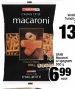 Spar Macaroni Or Spaghetti-500g