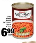 Spar Baked Beans In Tomato Sauce-410g