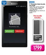 Lenovo 7" PhoneTab Tablet Bundle (3G/16GB)-Per Bundle