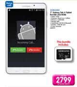Samsung 7" Galaxy Tab 4 Tablet Bundle (3G/8GB)-Per Bundle