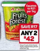 Clover Fruits Of The Forest Yoghurt Based Dairy Snack-2x1kg
