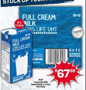 PnP Long Life Milk-6x1 Litre Per Pack