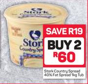 Stork Country Spread 40% Fat Spread-2x1kg Tub