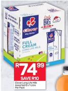 Clover Long Life Milk-6x1Ltr Per Pack