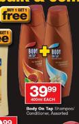 Body On Tap Shampoo/Conditioner-400ml