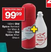 Old Spice Aerosol For Men-150ml & OLd Spice After Shave-100ml