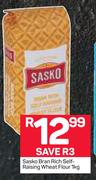 Sasko Bran Rich Self-Raising Wheat Flour-1kg