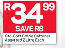 Sta-Soft Fabric Softener Assorted-2Ltr Each
