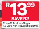 Coca-Cola Less Suagr-1.5Litre (Non-Returnable Bottle)