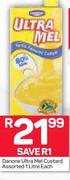 Danone Ultra Mel Custard Assorted-1Litre Each