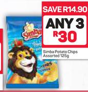 Simba Potato Chips Assorted-3X125g