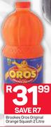 Brookes Oros Original Orange Squash-2Litre