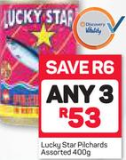 Lucky Star Pilchards Assorted-3x400g