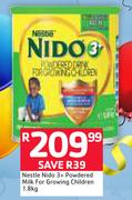 Nestle Nido 3+ Powdered Milk For Growing Children-1.8Kg